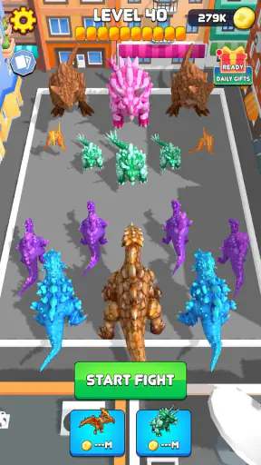 Crystal Dinosaur Element Fight screenshot 11