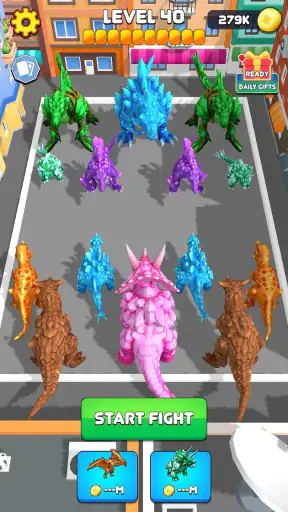 Crystal Dinosaur Element Fight screenshot 12