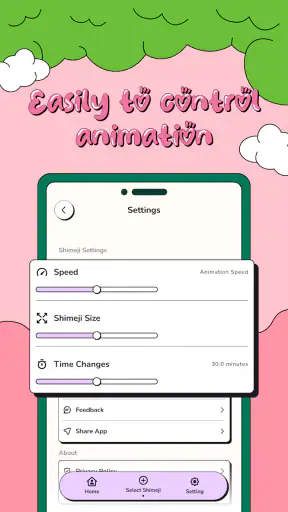 Cute Shimee: Anime Screen Pet screenshot