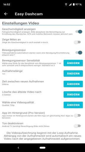 Dashcam App Deutsch screenshot 11