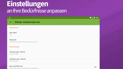 DAVx⁵ – CalDAV CardDAV WebDAV screenshot 10