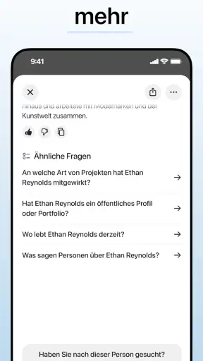 Deepsearch AI Search Assistant screenshot
