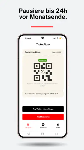 Deutschlandticket TicketPlus+ screenshot
