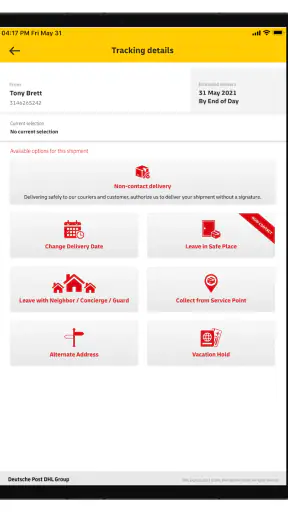 DHL Express Mobile screenshot 9
