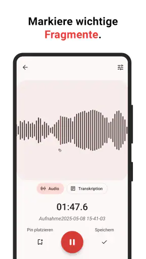 Diktiergerät screenshot