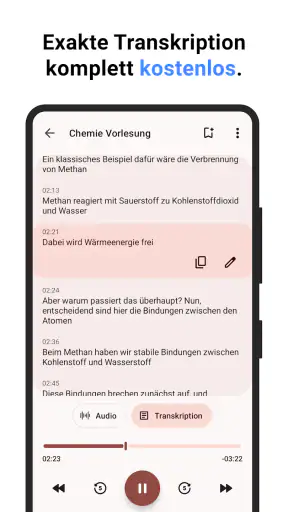 Diktiergerät screenshot
