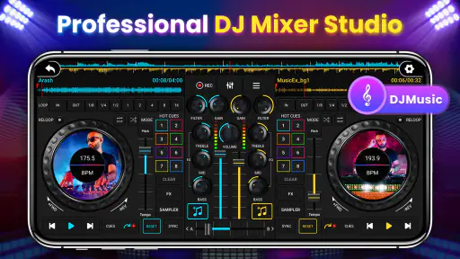 DJ-Mixer-Studio - DJ-Musikmix screenshot
