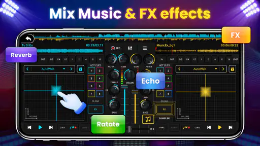 DJ-Mixer-Studio - DJ-Musikmix screenshot