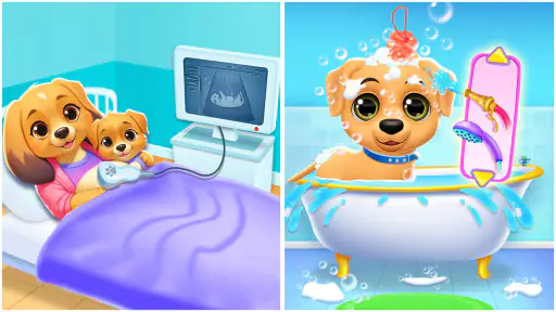 Baby-Welpen-Spiel screenshot