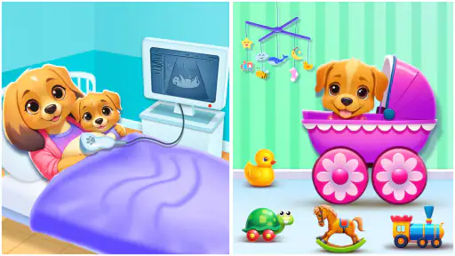 Baby-Welpen-Spiel screenshot