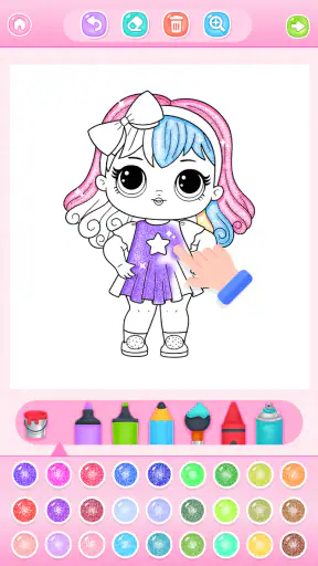 Doll Princess Coloring Games screenshot