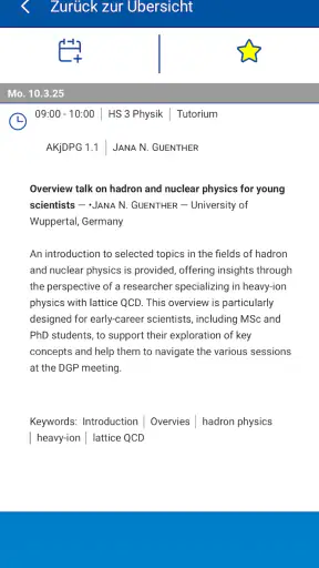 DPG-Frühjahrstagungen screenshot