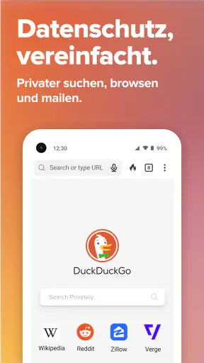 DuckDuckGo Browser, Search, AI screenshot
