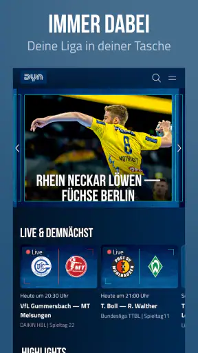 Dyn Sport Live & auf Abruf screenshot