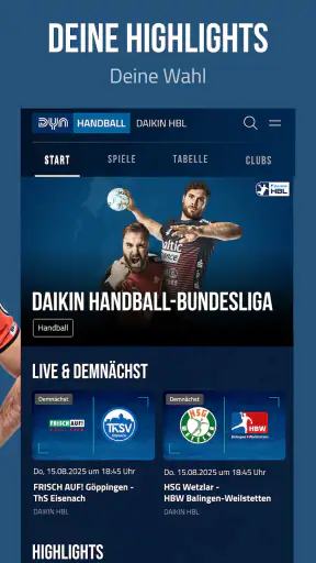 Dyn Sport Live & auf Abruf screenshot