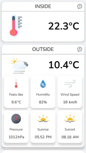 Echter Thermometer: Temperatur screenshot