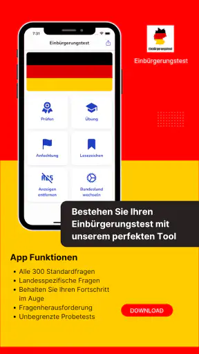 Einbürgerungstest : 2026 screenshot