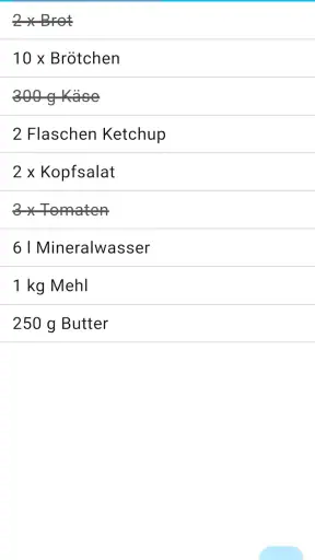 Einfacher Einkaufszettel screenshot