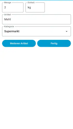 Einfacher Einkaufszettel screenshot