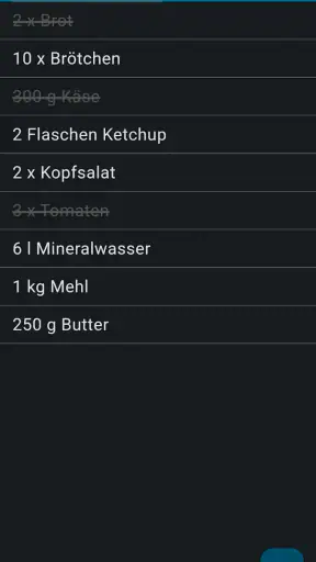 Einfacher Einkaufszettel screenshot