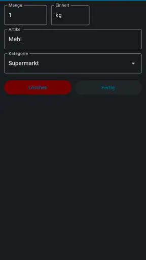 Einfacher Einkaufszettel screenshot