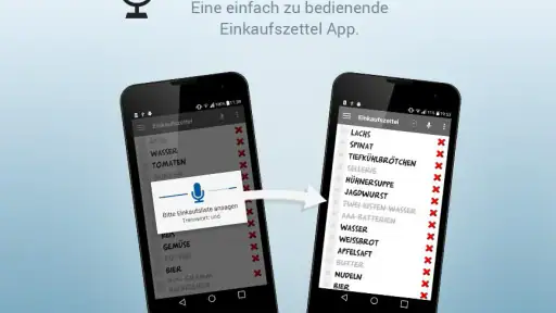Einkaufszettel Spracheingabe screenshot