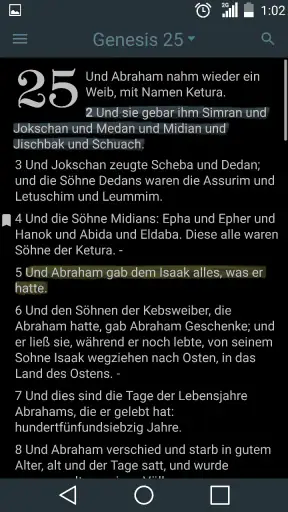 Elberfelder Bibel screenshot