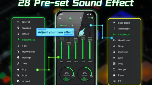 Equalizer-Bass Booster & Musik screenshot 12