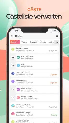 Eventplaner: Geburtstag, Party screenshot