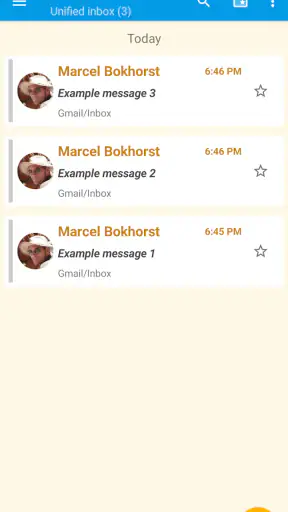 FairEmail, privacy aware email screenshot