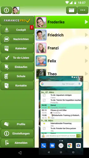 FAMANICE - Familienkalender screenshot