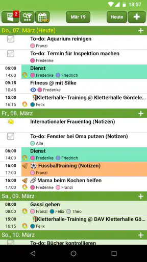 FAMANICE - Familienkalender screenshot