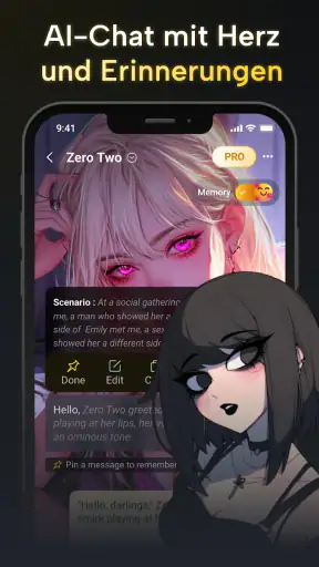 Fantasia: Charakter-KI-Chat screenshot