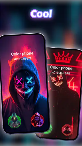 Farbphone: Rufbildschirm Thema screenshot