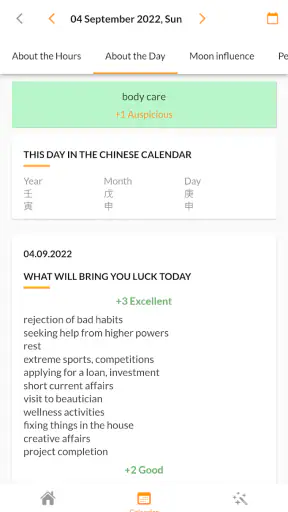 Feng Shui Fortune Calendar screenshot 9