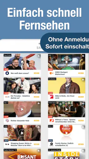 Fernsehen App mit Live TV screenshot