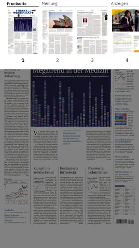 Finanz und Wirtschaft E-Paper screenshot