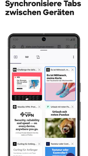 Firefox: internet browser screenshot