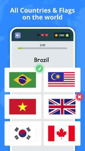 Länderflaggen: Quizspiel screenshot