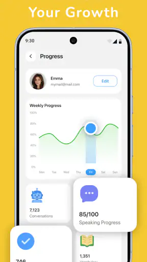 Fluzy: Englisch lernen mit KI screenshot 4