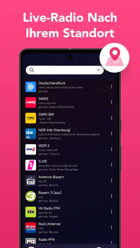 FM Radio, Deutsche Radiosender screenshot