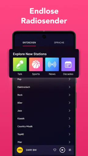 FM Radio, Deutsche Radiosender screenshot