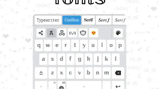 Fonts Keyboard - Schriftarten screenshot