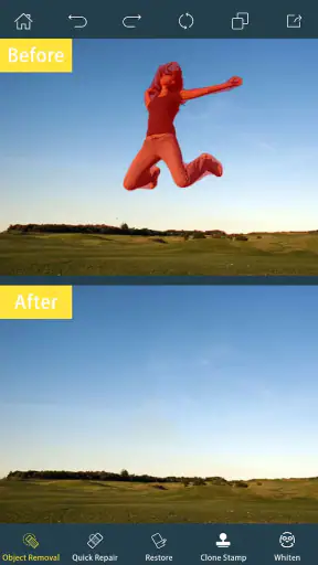 Foto Retusche-Objekte löschen screenshot