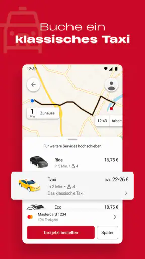Freenow by Lyft: Taxi & mehr screenshot