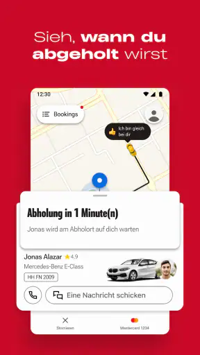 Freenow by Lyft: Taxi & mehr screenshot