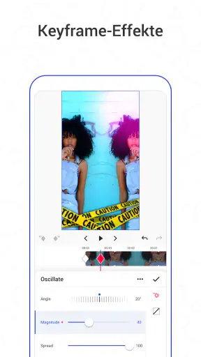 Funimate Videobearbeitung App screenshot