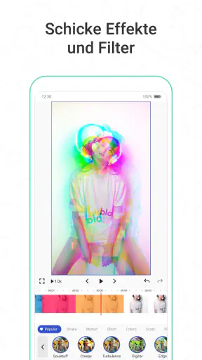 Funimate Videobearbeitung App screenshot