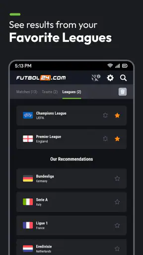 Futbol24 Fußball Livescore App screenshot