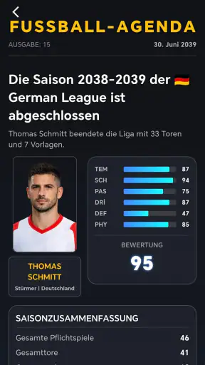 Fußballspieler Karriere screenshot